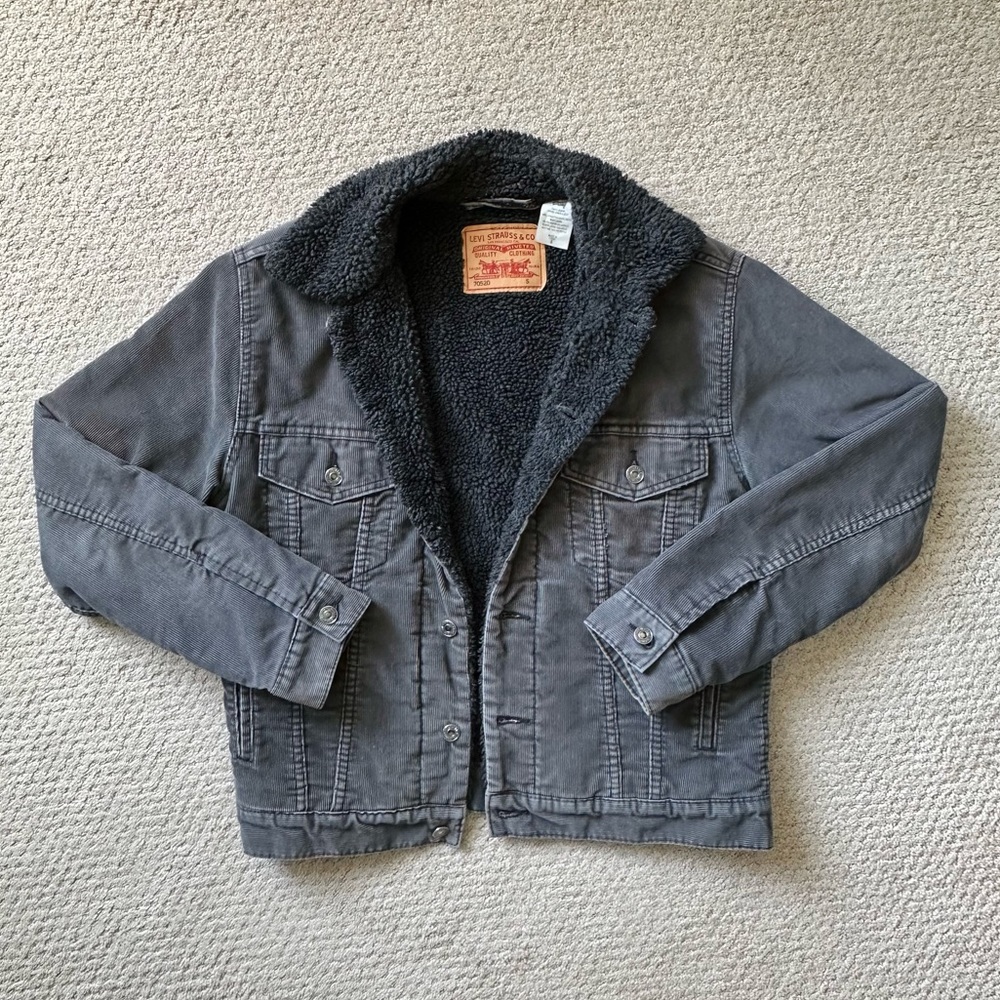 Levi’s Gray Corduroy Vintage Sherpa Jacket